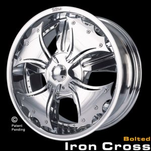 Spinweel Spinner Wheel 4 Spoke -Bolted Iron Cross