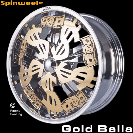 Spinweel Spinner Baller - Gold Balla